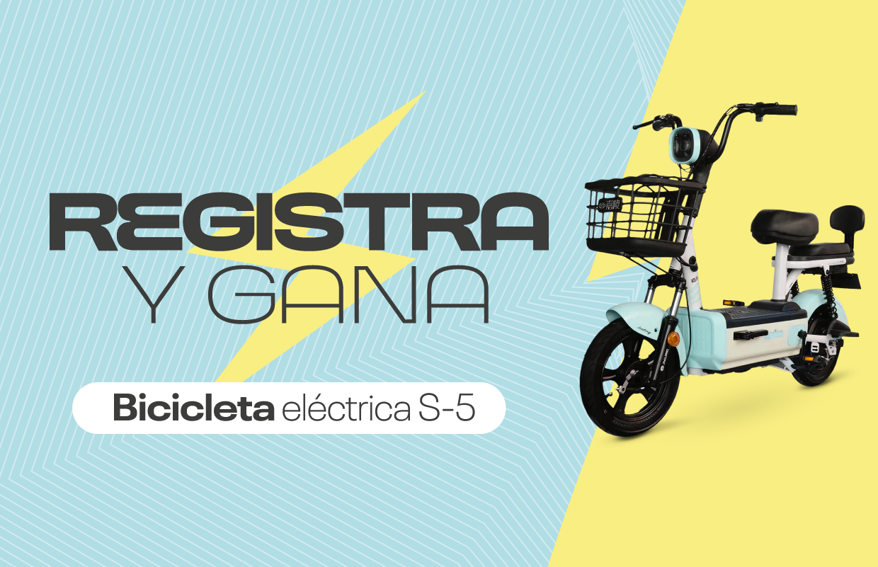 Registra y gana una bicicleta eléctrica S-5