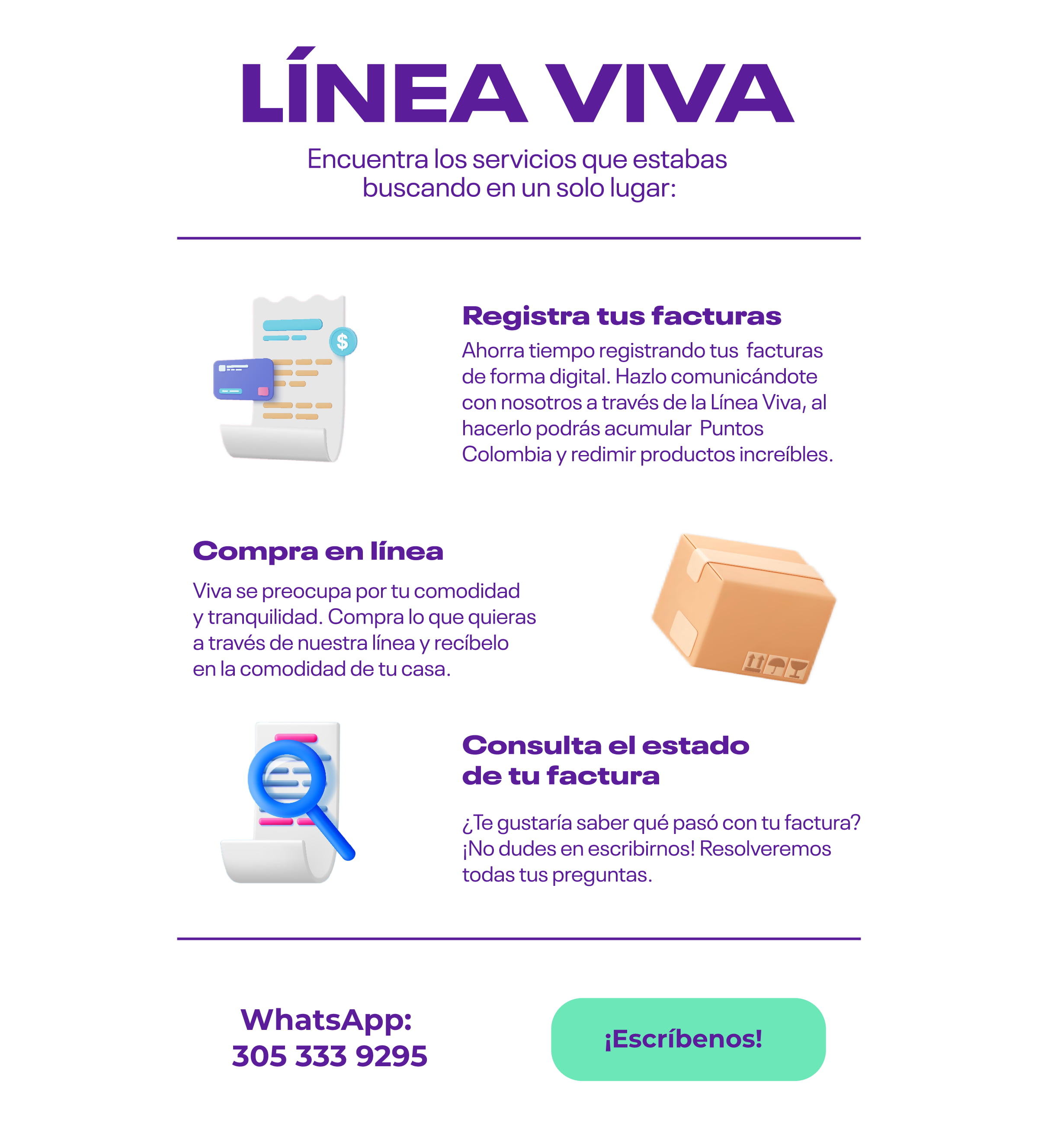 Información sobre la Línea Viva